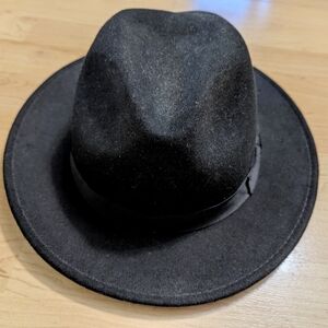 Jos. A. Bank Black Wool Fedora Hat, XL